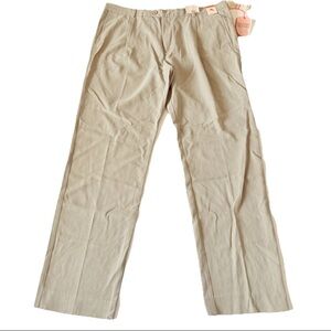 Tommy Bahama Havanna Herringbone Pants Mens 38x34 Beige Silk Blend Straight NWT